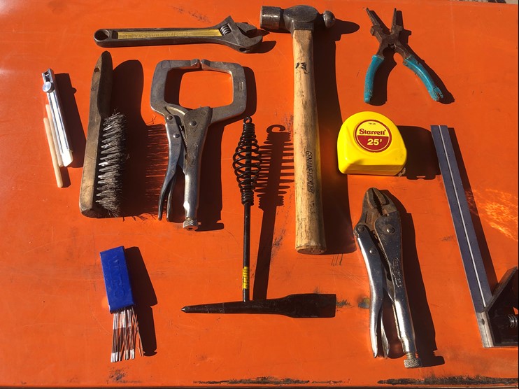 Pictured are a few of the tools mentioned above